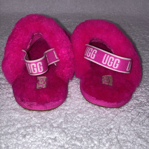 Ugg fluff yeah slide rock pink toddler 4/5 - Picture 3 of 8